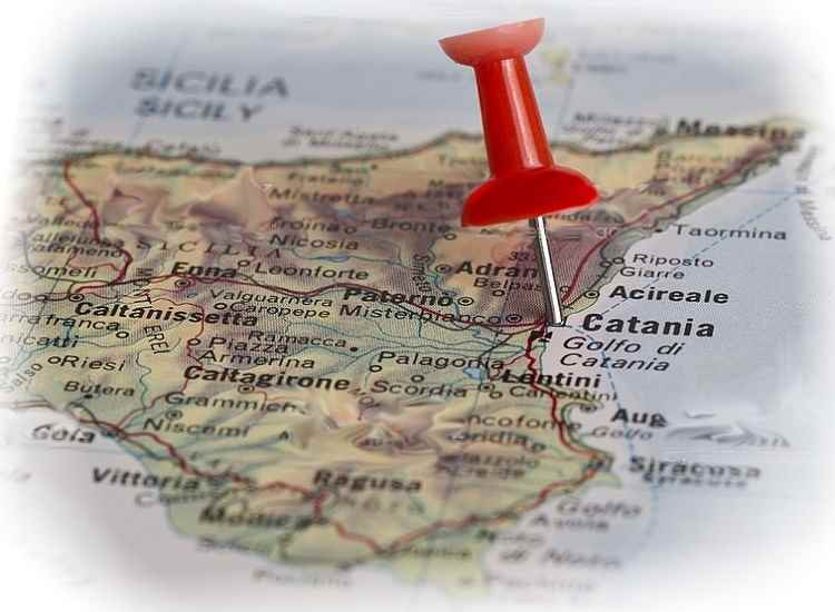Mappa delle zone di intervento a Catania e provincia coperte dai servizi di Idraulico Catania